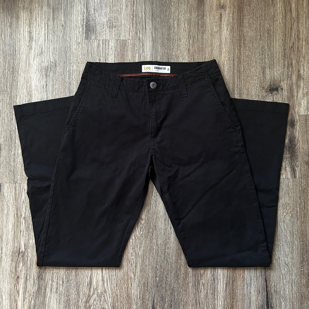 Lee Men's Classic Black Chinos